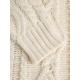 Women's Daily Solid Color Long Sleeve Drop Shoulder Loose Cable Knit Crew Neck Pullover Jumper Fisherman Sweater Women's Daily Solid Color Long Sleeve Drop Shoulder Loose Cable Knit Crew Neck Pullover Jumper Fisherman Sweater