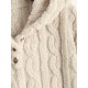 Women's Fluffy Fuzzy Faux Fur Cable Jacquard Textured Half Button Short Pullover Daily Casual Hoodie Women's Fluffy Fuzzy Faux Fur Cable Jacquard Textured Half Button Short Pullover Daily Casual Hoodie