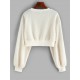 Faux Shearling Drop Shoulder Teddy Sweatshirt Faux Shearling Drop Shoulder Teddy Sweatshirt