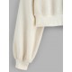 Faux Shearling Drop Shoulder Teddy Sweatshirt Faux Shearling Drop Shoulder Teddy Sweatshirt