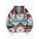Women's Vintage Western Ethnic Aztec Geometric Print Quarter Zip Raglan Sleeves Woolen Hooded Sweatshirt Women's Vintage Western Ethnic Aztec Geometric Print Quarter Zip Raglan Sleeves Woolen Hooded Sweatshirt