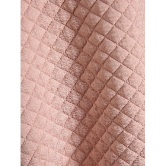 Rhombus Textured Drop Shoulder Half Zip Sweatshirt Rhombus Textured Drop Shoulder Half Zip Sweatshirt