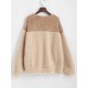 Loose Fluffy Combo Teddy Sweatshirt Loose Fluffy Combo Teddy Sweatshirt