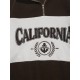 Women's Blokecore Colorblock Two Tone CALIFORNIA Graphic Embroidered Quarter Zip Stand Collar Thermal Fleece Drop Shoulder Pullover Sweatshirt Women's Blokecore Colorblock Two Tone CALIFORNIA Graphic Embroidered Quarter Zip Stand Collar Thermal Fleece Drop Shoulder Pullover Sweatshirt