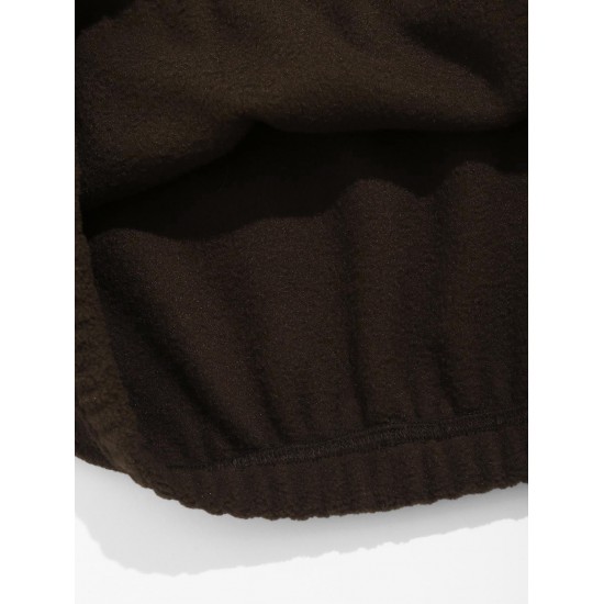 Women's Blokecore Colorblock Two Tone CALIFORNIA Graphic Embroidered Quarter Zip Stand Collar Thermal Fleece Drop Shoulder Pullover Sweatshirt Women's Blokecore Colorblock Two Tone CALIFORNIA Graphic Embroidered Quarter Zip Stand Collar Thermal Fleece Drop Shoulder Pullover Sweatshirt