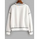 Loose Exposed Seam Fleece Lined Sweatshirt Loose Exposed Seam Fleece Lined Sweatshirt