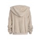 Faux Fur Fluffy Drop Shoulder Pocket Hoodie Faux Fur Fluffy Drop Shoulder Pocket Hoodie