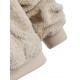 Faux Fur Fluffy Drop Shoulder Pocket Hoodie Faux Fur Fluffy Drop Shoulder Pocket Hoodie