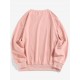 Planet Butterfly Graphic Drop Shoulder Sweatshirt Planet Butterfly Graphic Drop Shoulder Sweatshirt
