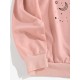 Planet Butterfly Graphic Drop Shoulder Sweatshirt Planet Butterfly Graphic Drop Shoulder Sweatshirt