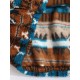 Women's Ethnic Aztec Geometric Print Fleece Fluffy Quarter Zip Pullover Sweatshirt Women's Ethnic Aztec Geometric Print Fleece Fluffy Quarter Zip Pullover Sweatshirt