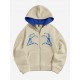 Halloween Skeleton Hands Zip Fleece Hoodie Halloween Skeleton Hands Zip Fleece Hoodie