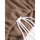 Women's Drawstring Hem Drop Shoulder Daily Solid Color Fluffy Fuzzy Textured Half Buttoned Hoodie Women's Drawstring Hem Drop Shoulder Daily Solid Color Fluffy Fuzzy Textured Half Buttoned Hoodie