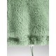 Women's Faux Fur Fluffy Mock Neck Toggle Drawstring Kangaroo Pocket Solid Color Drop Shoulder Crop Sweatshirt Women's Faux Fur Fluffy Mock Neck Toggle Drawstring Kangaroo Pocket Solid Color Drop Shoulder Crop Sweatshirt