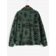 Front Pocket Fluffy Quarter Zip Ethnic Aztec Printed Sweatshirt Front Pocket Fluffy Quarter Zip Ethnic Aztec Printed Sweatshirt